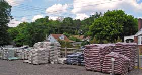 We keep a large supply of soils, mulches and fertilizers in stock.